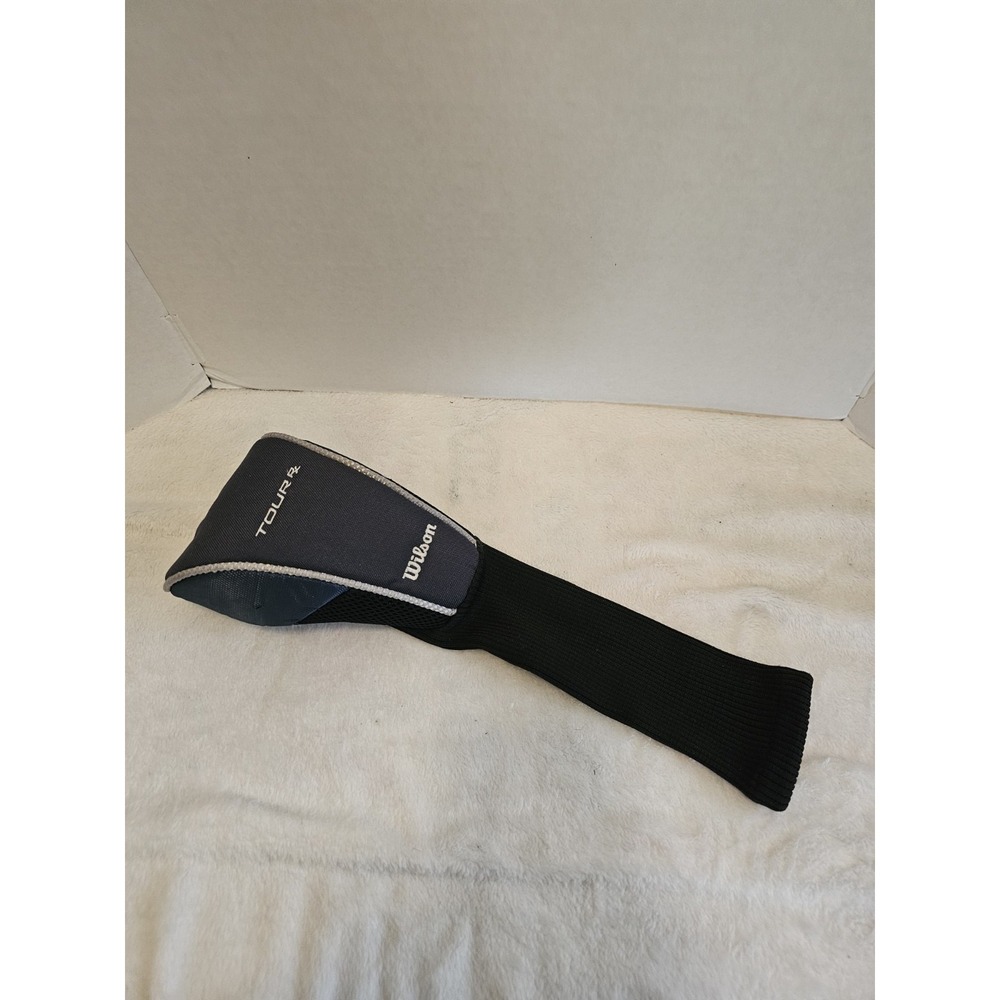 Wilson Tour R Golf Hybrid Headcover #1 Black Gray Stretch Sock Style